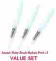 Frh-mx3 3pens Pentel Aquash Water Brush Medium Point Set Of Profesional Arts Value