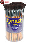 404598 Dynasty Flat Cylinder Camel Hair Short Wood Handle Paint