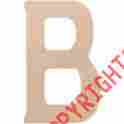 40wh-40353 Walnut Hollow B Wood Letters 18 046308403532