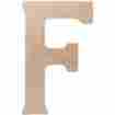 40wh-40395 Walnut Hollow F Wood Letters 18 046308403952