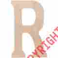 40wh-40407 Walnut Hollow R Wood Letters 18 046308404072