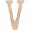 40wh-40411 Walnut Hollow V Wood Letters 18 046308404119