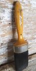 4122 Large Vtg Paint Brush Exploded Tip Wood Handle Nylon Gloss