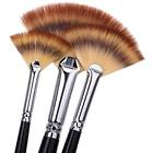 43160102714 Pcs Paint Brush Set Artist Fan Wood Long 6801757054964