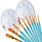 43223-10937 Ownuzz Paint Brush Set For Acrylic Painting Palettes Top Quality