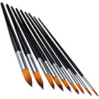 4336960678 Marrywindix Round Pointed Tip Pony Hair Artists Filbert Paintbrushes Water