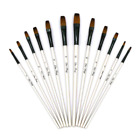 4336961784 Flat Paint Brushes Set Paintbrushes Shader Tip For 653892744547