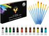 43493-12657 Vivido Art Acrylic Paint Set Bonus Brushes Included 7426844954522