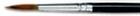 445073 Dynasty Round Camel Hair Enameled Wood Handle Paint Brush Size