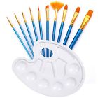 5722771172513 Usparkle Acrylic Oil Paint Brushes With Palette Tray