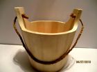 602129012034 Woodline Unfinished Small Soft Wood Bucket With Rope