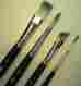6250f-12 Princeton Artist Brush Short Handle Acrylic Flat Set Of 2 757063625212