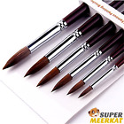 628990 Zhouxf Paint Brushes Artist Set Round Point Tip 7108177741207