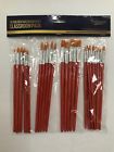 649870645555 Artlicious Golden Taklon Paint Brush Clasroom Pack