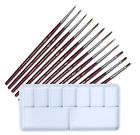 650181568594 Rockwell Galleries Detail Paint Brush Set And Palette
