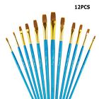 653892744585 Flat Paint Brushes Set Paintbrushes Shader Tip For