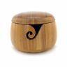 6955114972467a Bamboo Yarn Bowl Removable Lid Sustainable Durable Easy To Clean