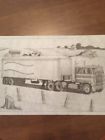 6974 Personalized Picture To Paint Liquid Embroidery Semi Truck