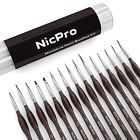 708302994354 Nicpro Detail Paint Brush Set Professional Miniature Fine