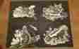 7197 Tri-chem Trichem Liquid Embroidery Midnight Suede Pictures Forest Friends Animal Set Lot