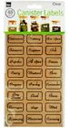 731015256273 Handy Helpers Clear Kitchen Canister Labels