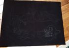 7436 Vintage Trichem Liquid Embroidery Picture To Paint Desert Flower Velveteen