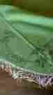 7918 Tri-chem Liquid Embroidery Tablecloth To Paint Green Queen Anne Floral 60 Round