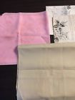 8056 Vtg Fabric Paintable Scarf Set Wading Bird And Rose Instruct