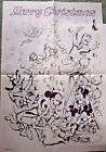 8086  Disney Characters Christmas Door Panel
