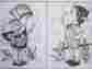 8231 Tri Chem 2pc Old World Style Boy Bubbles Girl Tulips Pre Shade Set 6x8 Each