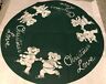 8235 Tri Chem Skating Teddy Bears Love Christmas Tree Skirt Ready