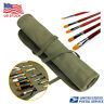 827612295651 Bag Slot Paint Brush Holder Canvas Pouch Storage