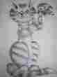 8341 Tri Chem Owl The Pussy Cat Kitten Pre Shaded Large To Be Painted