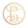 835153004564 Unfinishedwoodco Single Letter Circle Unfinished