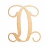 835153004830 Unfinishedwoodco Single Vine Monogram Unfinished Letter