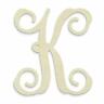 835153004908 Unfinishedwoodco Single Vine Monogram Unfinished Letter