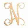 835153004939 Unfinishedwoodco Single Vine Monogram Unfinished Letter