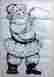 8473 Santa Tri-chem Artex Vintage Tri Chem Christmas Happy Holidays Large Picture 38 Tall
