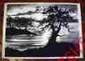 8515 Tri Chem Tri-chem Picture Ready To Paint Sunset Silhouette Large 18 X 24