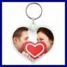 8849 8849pack12 Heart Acrylic Snap In Photo Keychain Pack Backpack Clear Home