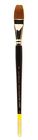 901075  Jack Richeson Series Synthetic Short Handle Watercolor Flat 717304013666