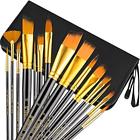 908100 Unitystar Art Paint Brush Set Pcs Long Handle 792834541476