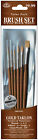 9161 Royal Brush Set Value Pack Gold Taklon 6 Pkg-rnd 1 3 5 Filbert 4 Scrpt Glz Wsh 8 090672225870