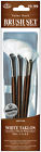 9166 Royal Brush Set Value Pack White Taklon 4 Pkg-fan 1 2 6 090672225924
