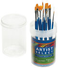 9530 Pro-art Gold Nylon Artist Select Short Handle Assorted Brush Tub 12 Pkg 064984095308