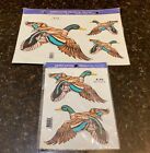 A-90-b-27 Decoral Vgt Handpainted Mallard Duck Decals New