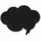 Acs-33550 Cloud Bubble Adorn-it 12 X18 Chalkboard Surfaces 654376335503