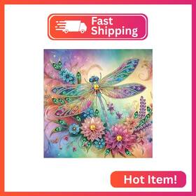 Psd035 Acudotr Diamond Painting Kits For Adults Dragonfly 5d Special Shape Art