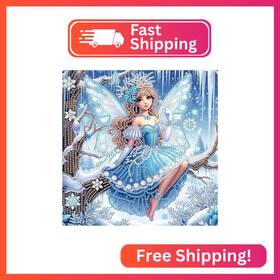 At653 Aiyuanzsh Diamond Art Painting Kits For Adults Butterfly Fairy Princess 5d Special Shape