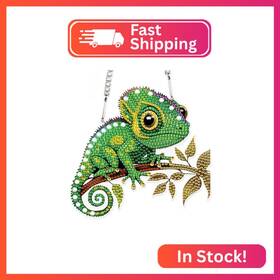 Hgj141 Aiyuanzsh Diamond Painting Kits Hanging Pendant Animal Chameleon Art Ha